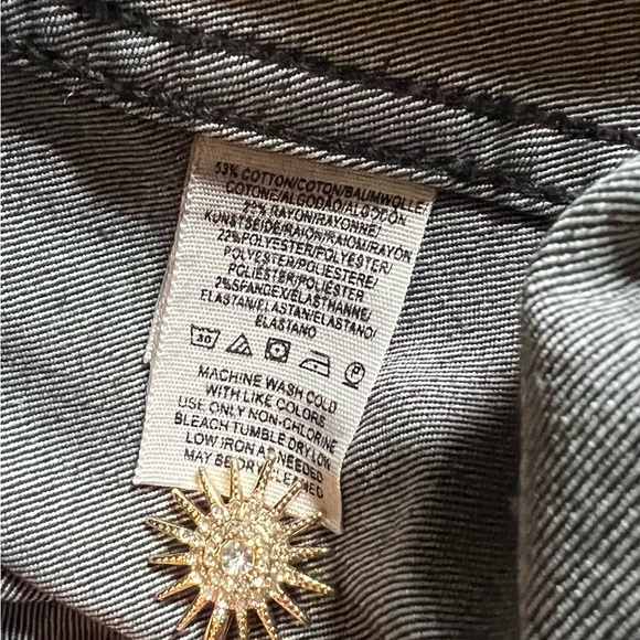 Free People Classic Black Denim Mini Skirt - Picture 5 of 6